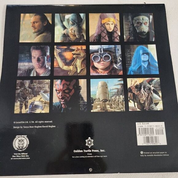 Star Wars Episode I Darth Maul year 2000 calendar - Picture 2 of 6